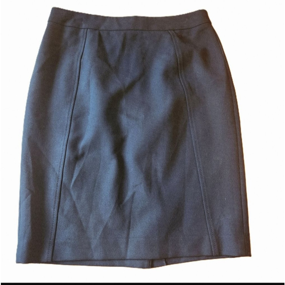 Halogen Petite Small Black Knee Length Straight Skirt